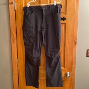 Eddie Bauer tech hiking camping pants 38x32 gray